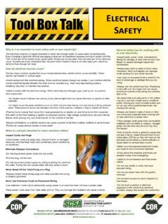 tool box talk on electrical safety|basic electrical safety toolbox talk.